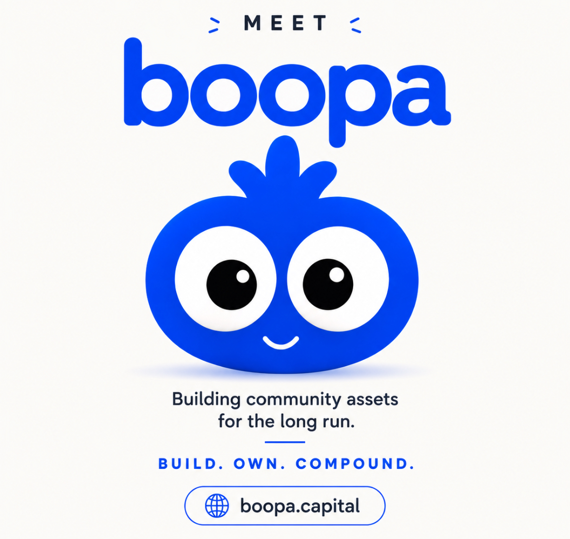 BOOPA — we build community assets with a long-term mindset